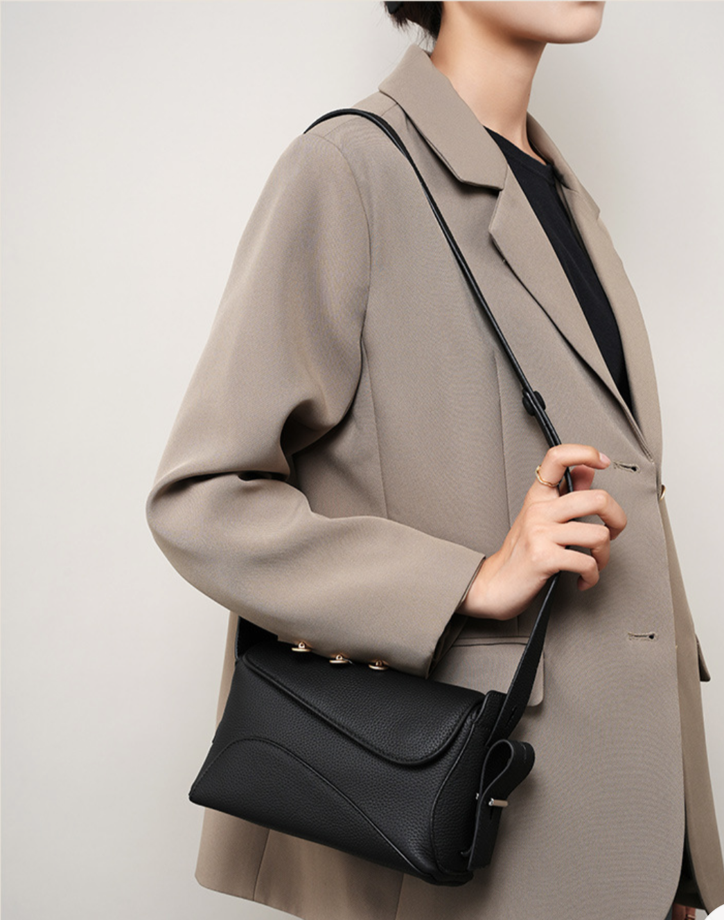 Sac à main bandoulière en cuir -nathacha