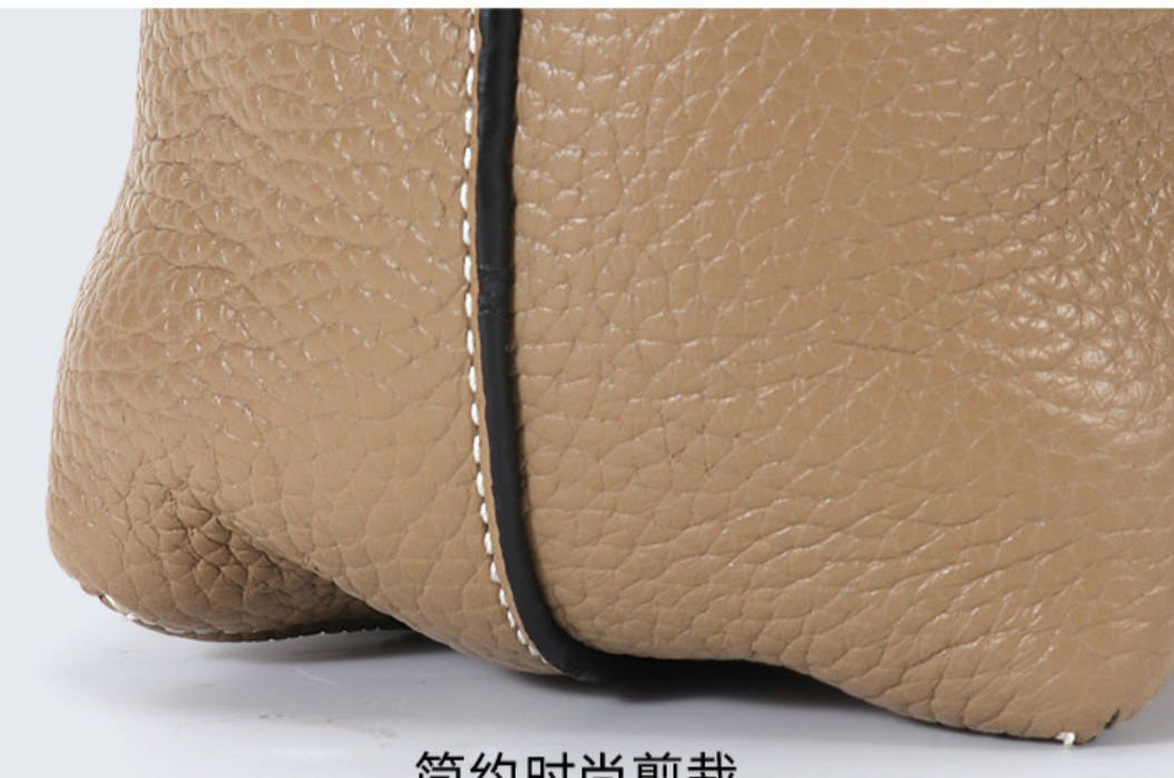 Sac cabas en cuir véritable réversible SOLEIL
