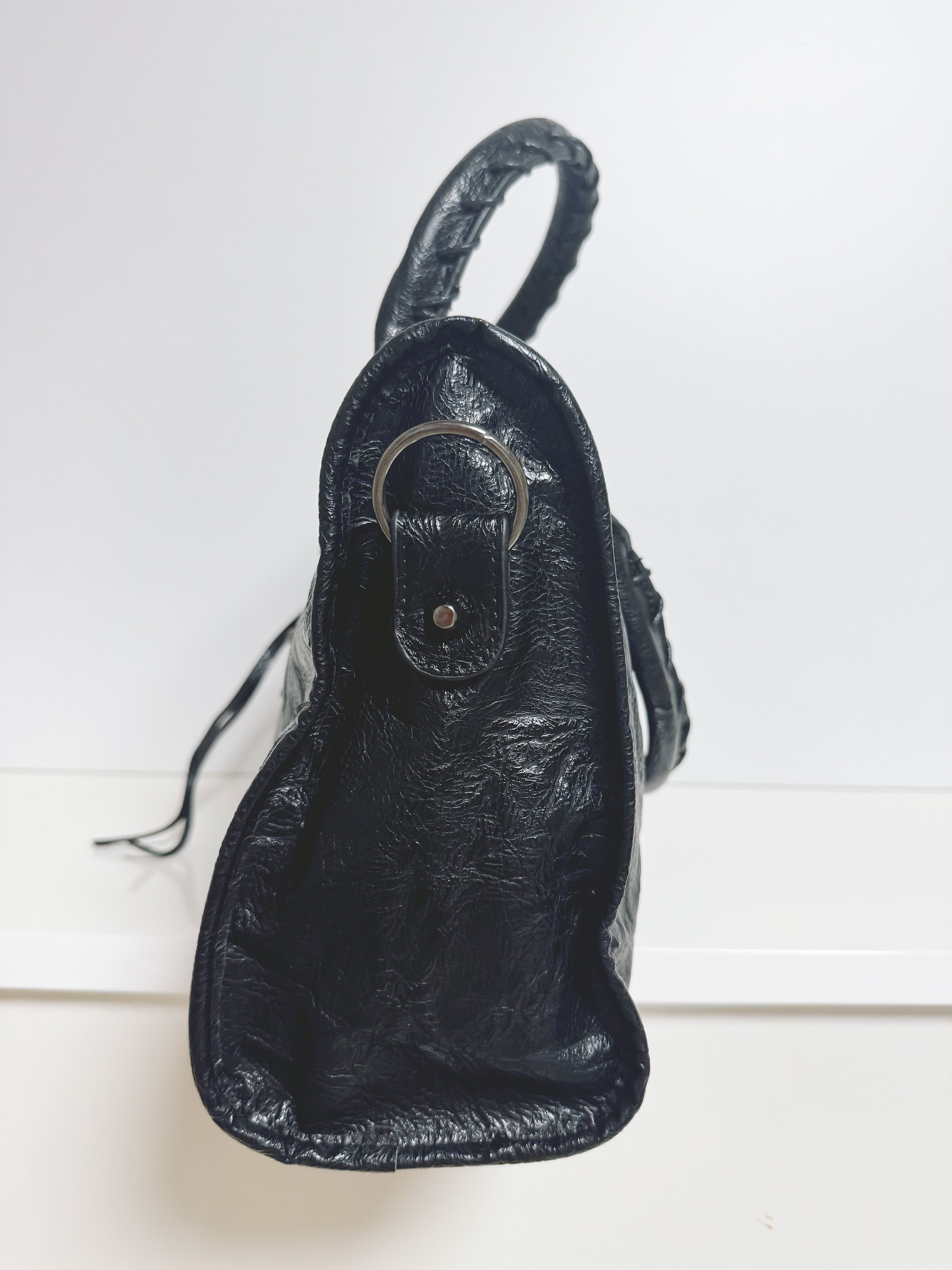 Sac à main bandoulière noire taille L ALICE