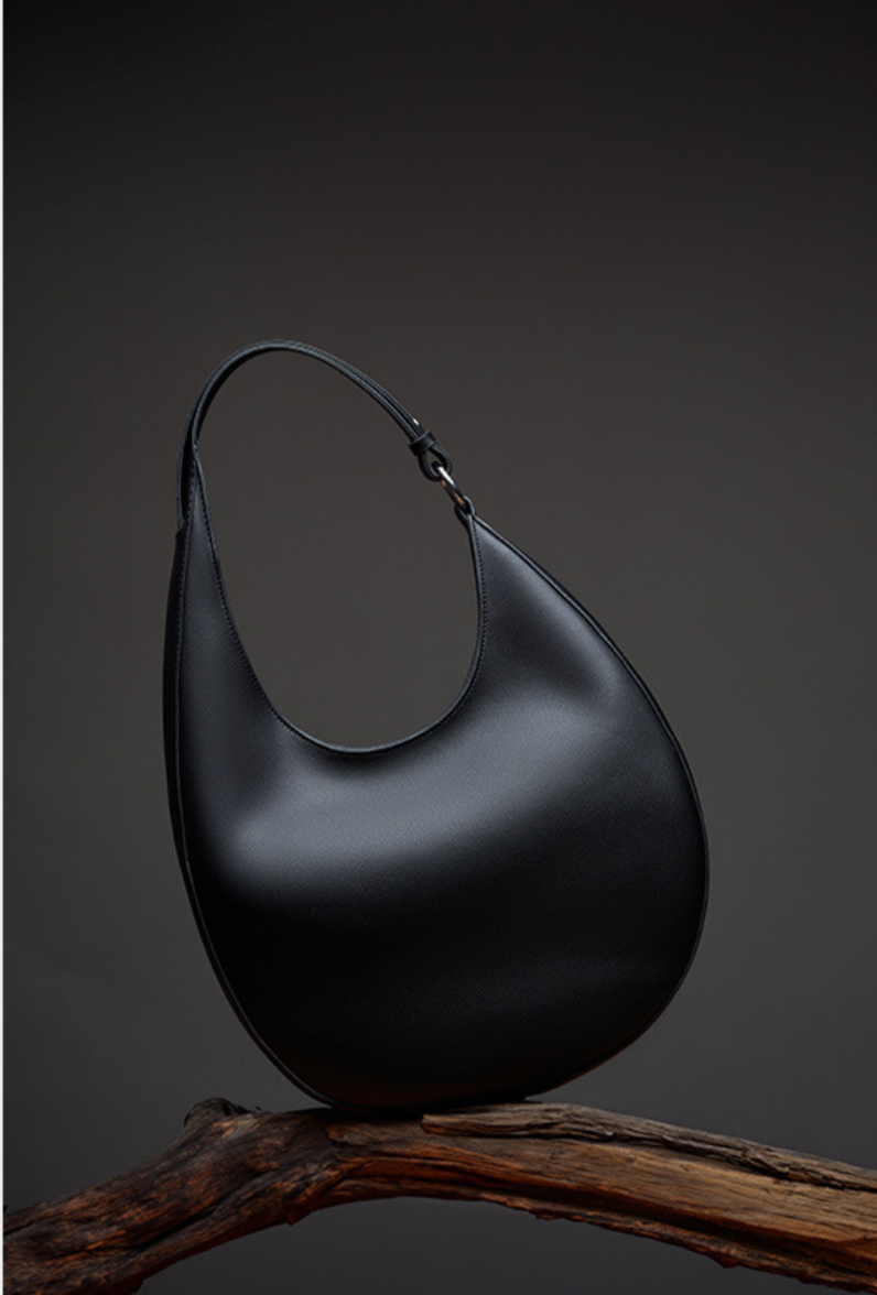 Sac Demi lune en cuir véritable LUNA