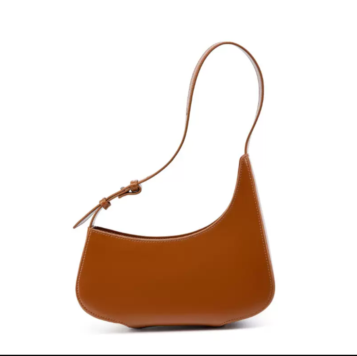 Sac Demi lune en cuir véritable fanny