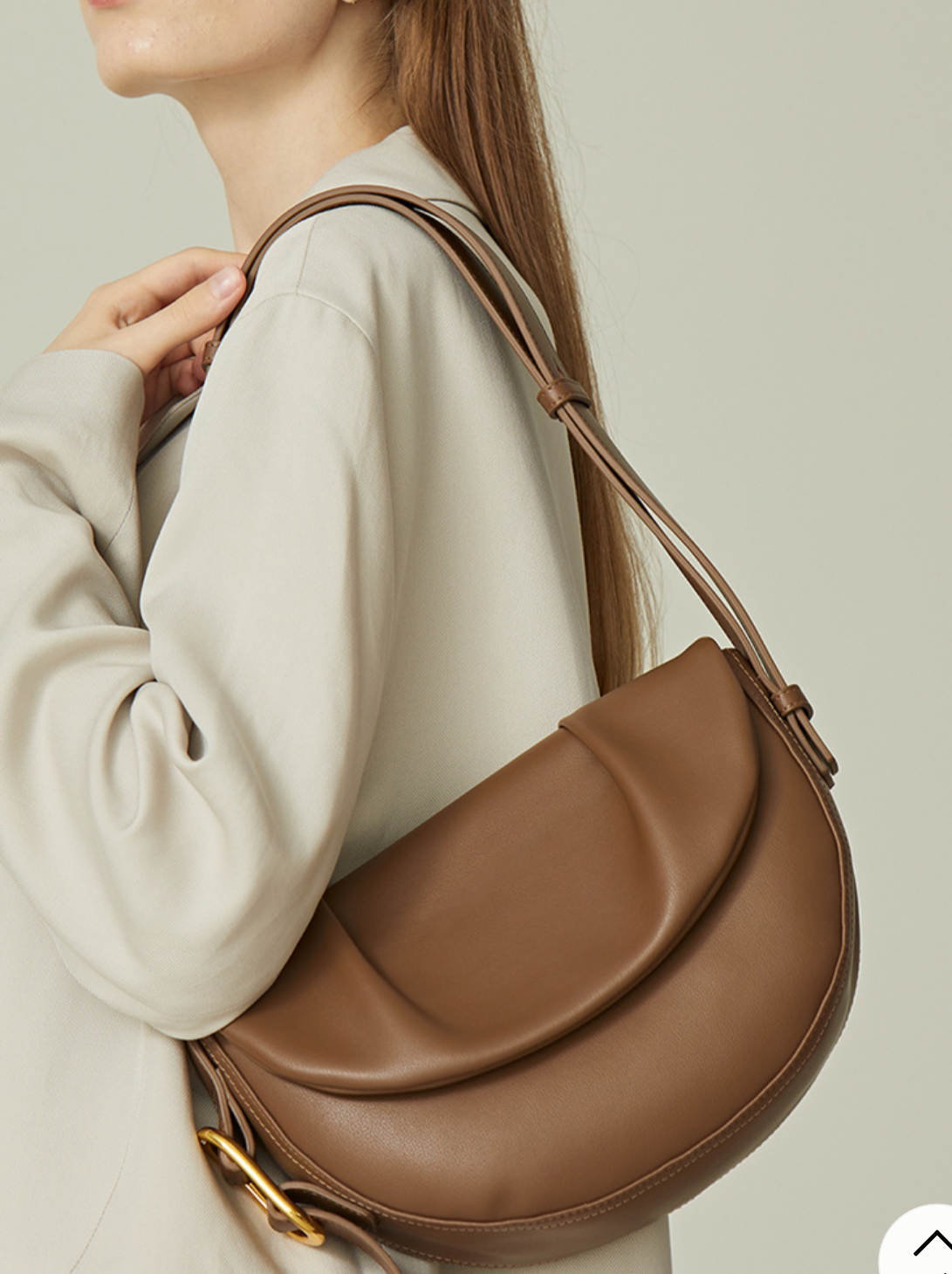 Sac bandoulière en cuir véritable elena