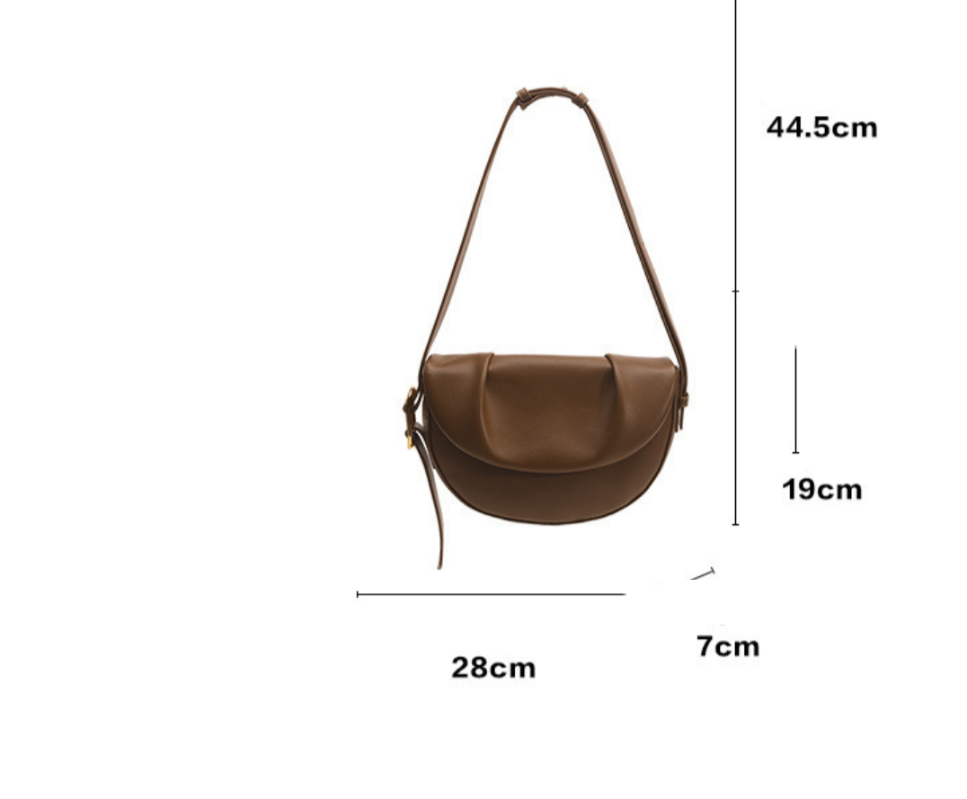 Sac bandoulière en cuir véritable elena