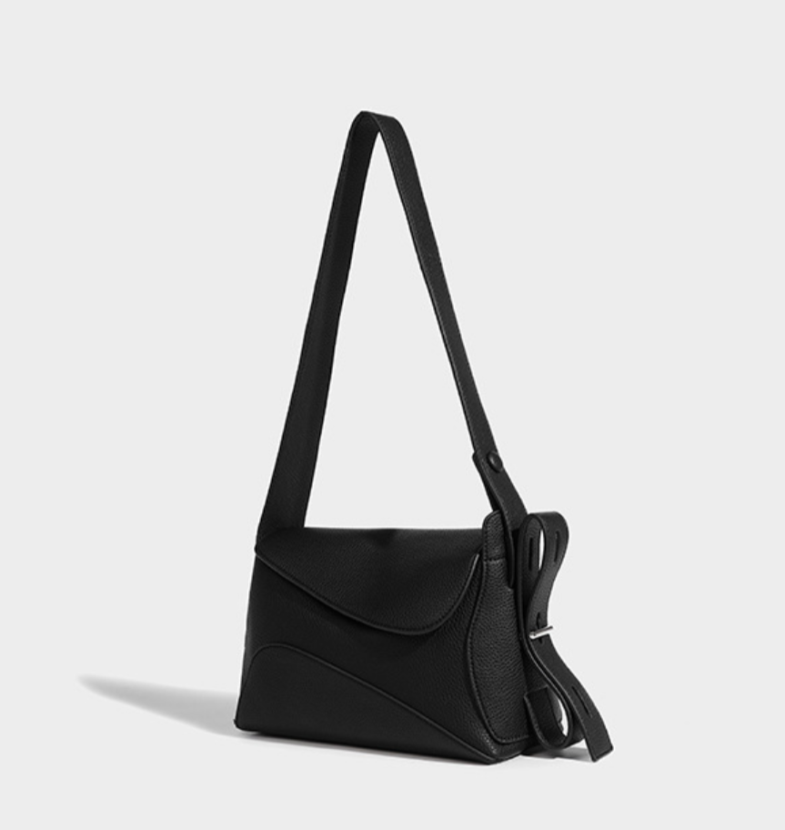 Sac en cuir véritable noire kendy